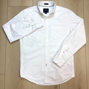 American Eagle White Oxford Button Shirt Mens XS Cotton Preppy Casual Slim